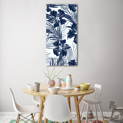 Bild auf Acrylglas vertikal Tropische Blumen