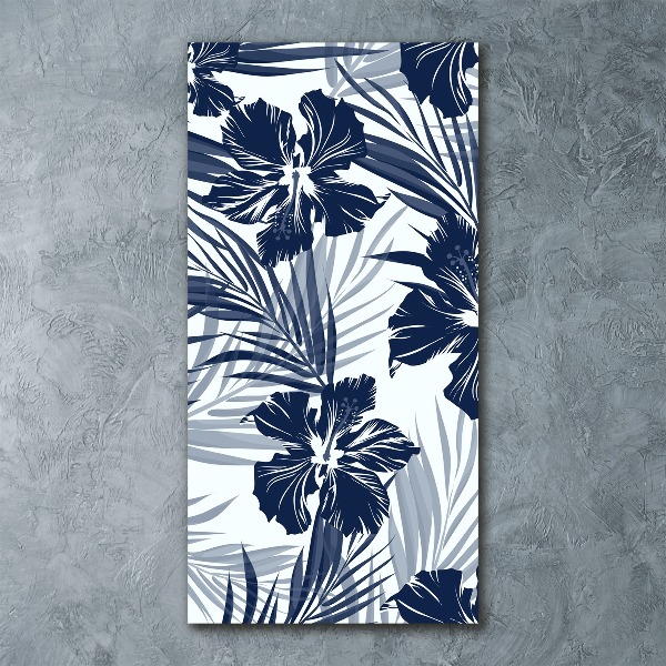 Bild auf Acrylglas vertikal Tropische Blumen