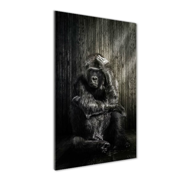 Bild auf Acrylglas vertikal Gorilla