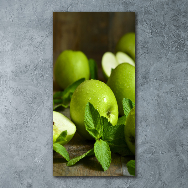 Bild auf Acrylglas vertikal Grüne Äpfel