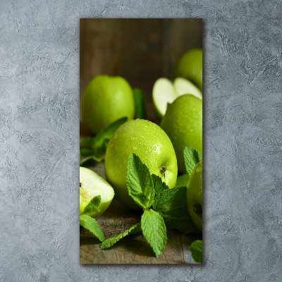 Bild auf Acrylglas vertikal Grüne Äpfel