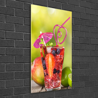 Plexiglasbilder vertikal Fruchtcocktail