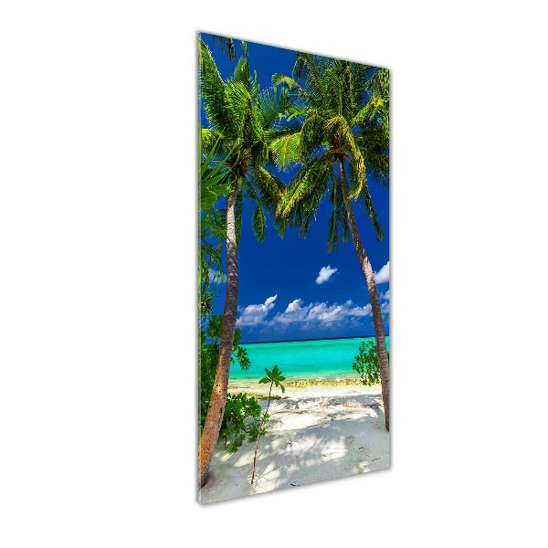 Bild auf Acrylglas vertikal Tropischer Strand