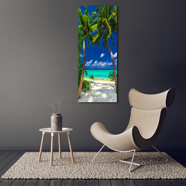 Bild auf Acrylglas vertikal Tropischer Strand
