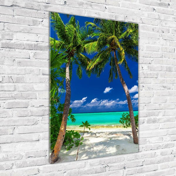 Bild auf Acrylglas vertikal Tropischer Strand