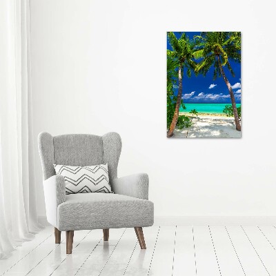 Bild auf Acrylglas vertikal Tropischer Strand
