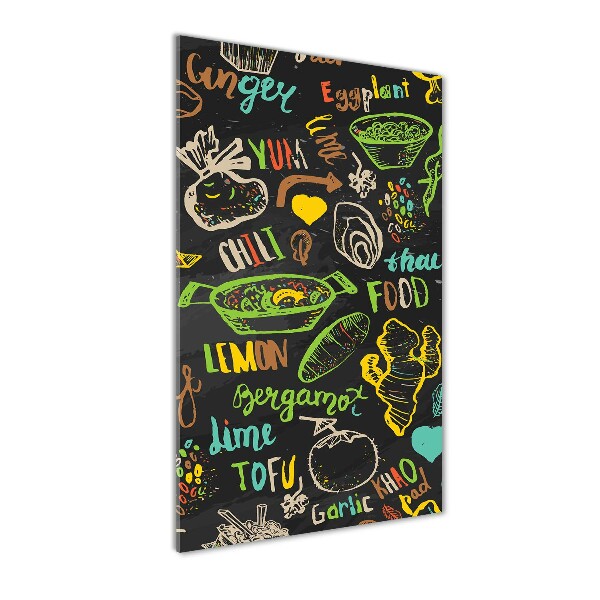 Bild auf Acrylglas vertikal Thailändische Gerichte