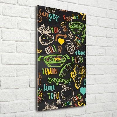 Bild auf Acrylglas vertikal Thailändische Gerichte