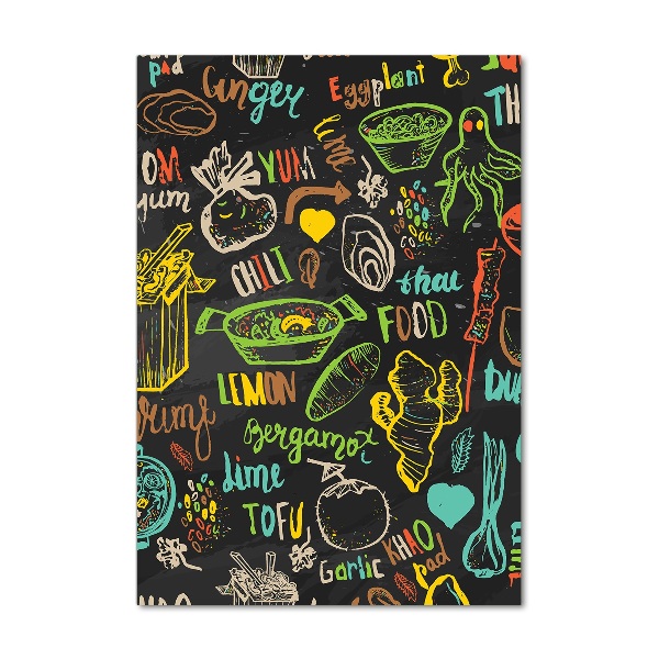 Bild auf Acrylglas vertikal Thailändische Gerichte