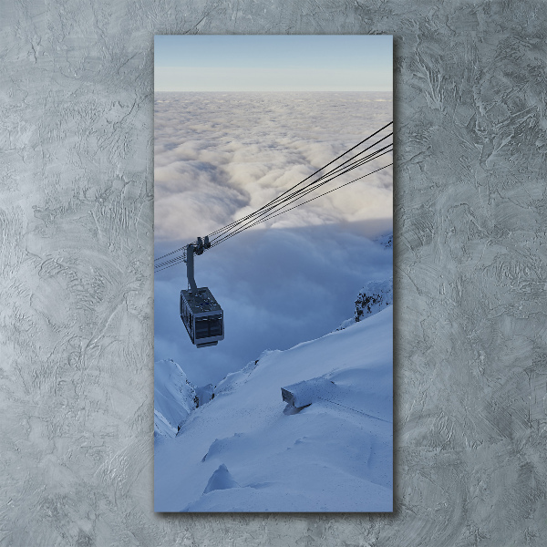 Modernes Acrylbild vertikal Achterbahn