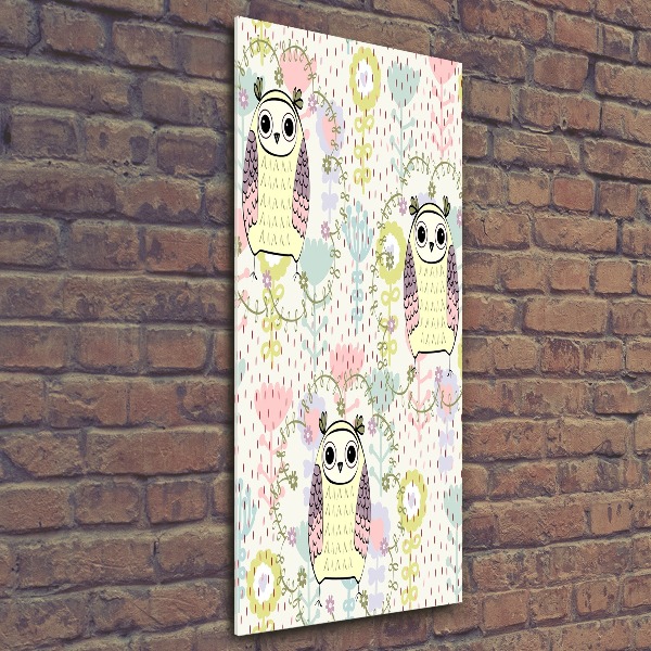 Bild auf Acrylglas vertikal Eulen