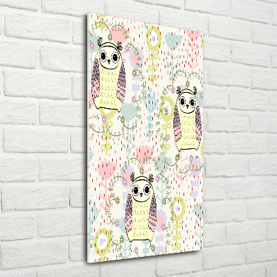 Bild auf Acrylglas vertikal Eulen