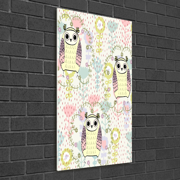 Bild auf Acrylglas vertikal Eulen