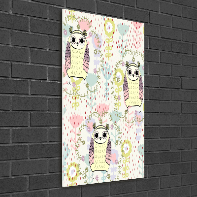 Bild auf Acrylglas vertikal Eulen