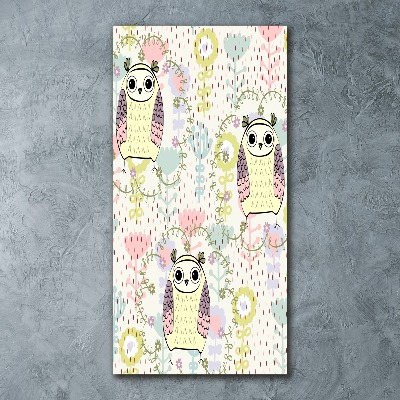 Bild auf Acrylglas vertikal Eulen