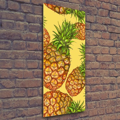 Modernes Acrylbild vertikal Ananas
