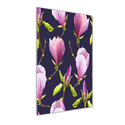 Acrylbild vertikal Magnolie