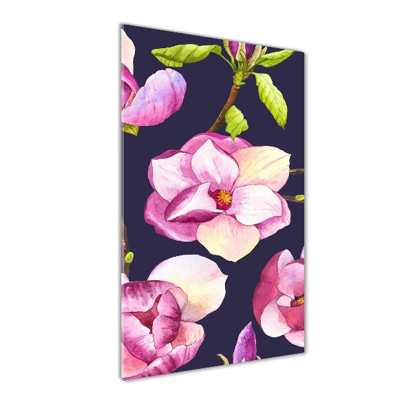 Bild auf Acrylglas vertikal Magnolie