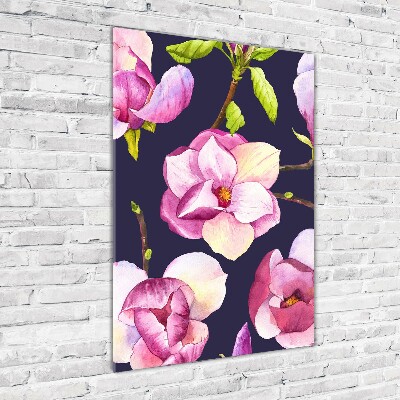 Bild auf Acrylglas vertikal Magnolie