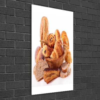 Plexiglasbilder vertikal Brot im Korb