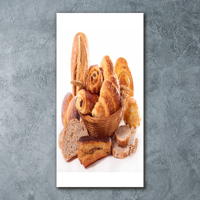 Plexiglasbilder vertikal Brot im Korb