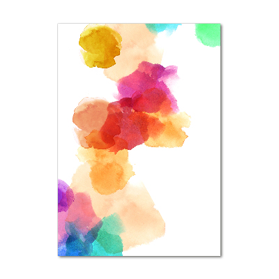 Modernes Acrylbild vertikal Bunte Flecken