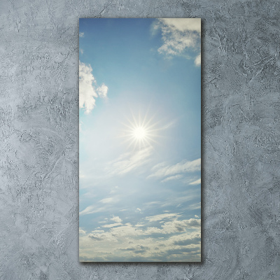 Acrylbild vertikal Die Sonne am Himmel