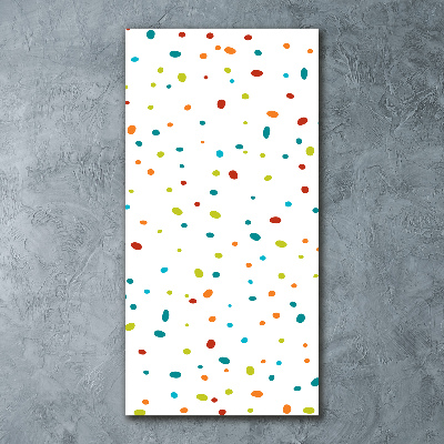 Acrylbild vertikal Bunte Punkte