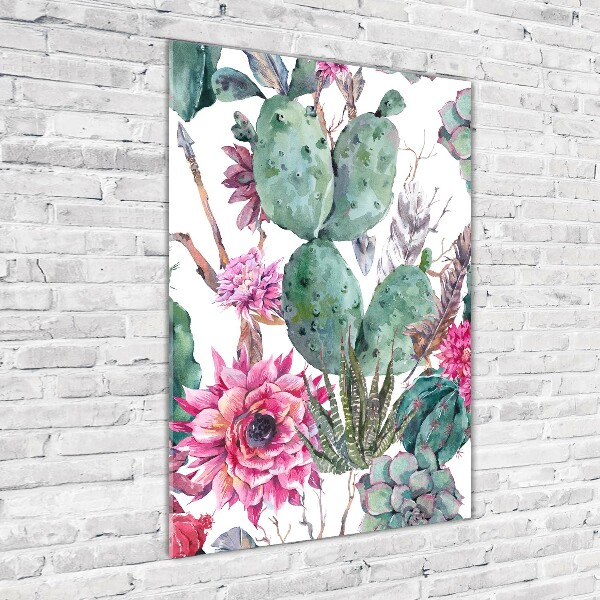 Bild auf Acrylglas vertikal Kakteen