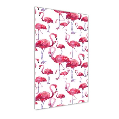Plexiglasbilder vertikal Flamingos