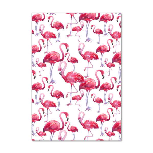 Plexiglasbilder vertikal Flamingos