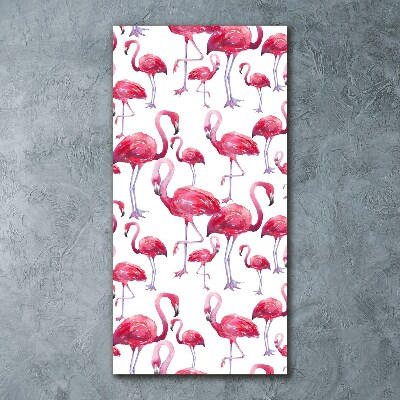 Plexiglasbilder vertikal Flamingos