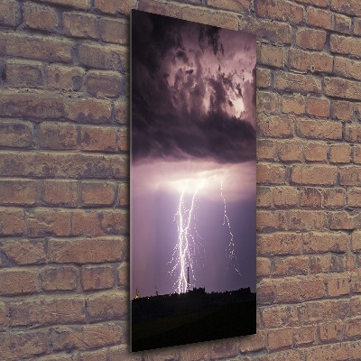 Plexiglasbilder vertikal Gewitter