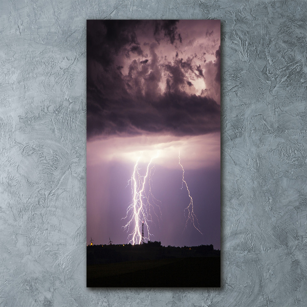 Plexiglasbilder vertikal Gewitter