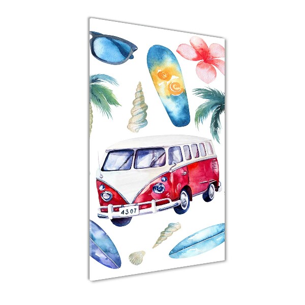Bild auf Acrylglas vertikal Surfer-Set