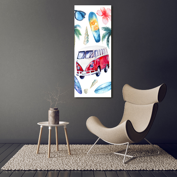 Bild auf Acrylglas vertikal Surfer-Set
