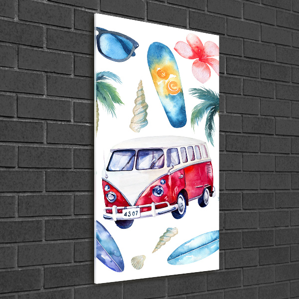 Bild auf Acrylglas vertikal Surfer-Set