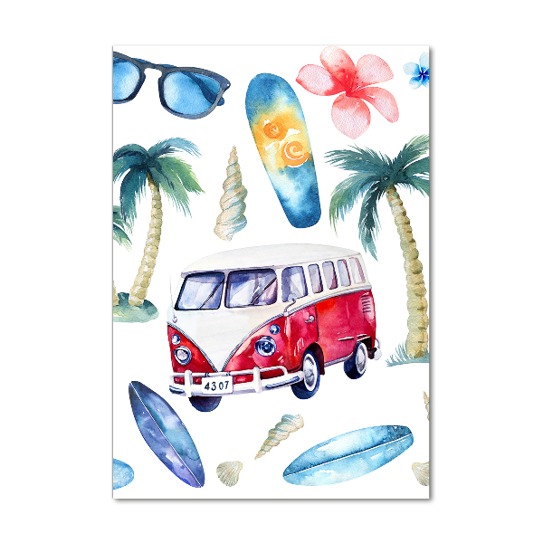 Bild auf Acrylglas vertikal Surfer-Set