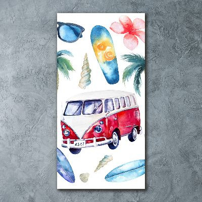Bild auf Acrylglas vertikal Surfer-Set