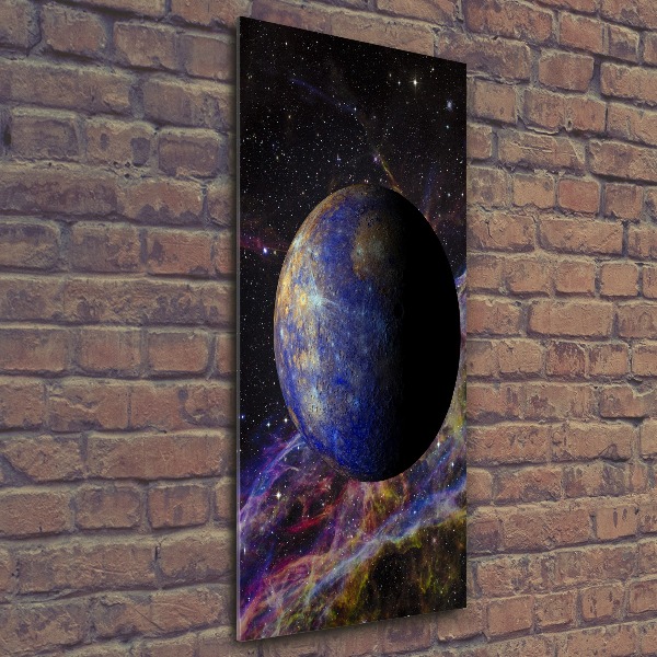 Acrylbild vertikal Quecksilber