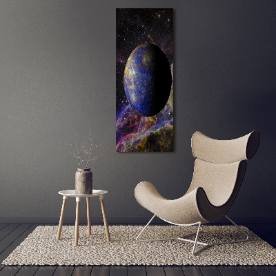 Acrylbild vertikal Quecksilber