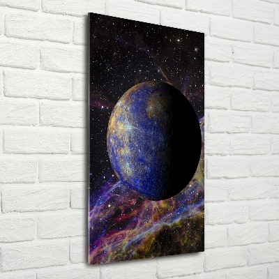 Acrylbild vertikal Quecksilber