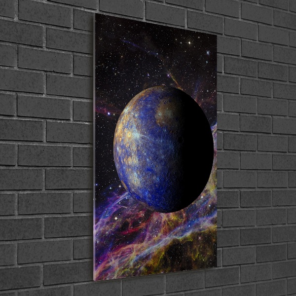 Acrylbild vertikal Quecksilber