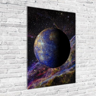 Acrylbild vertikal Quecksilber