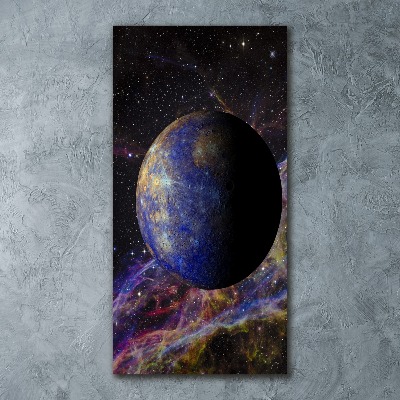 Acrylbild vertikal Quecksilber