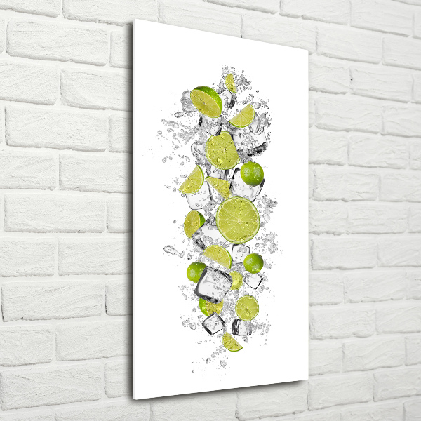 Modernes Acrylbild vertikal Limes