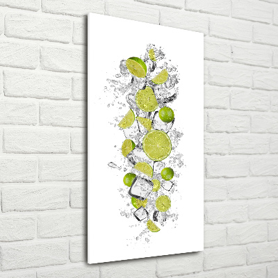Modernes Acrylbild vertikal Limes