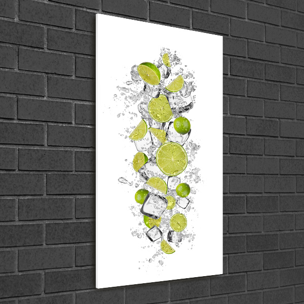 Modernes Acrylbild vertikal Limes