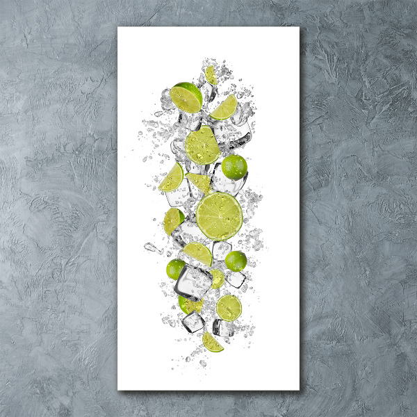 Modernes Acrylbild vertikal Limes