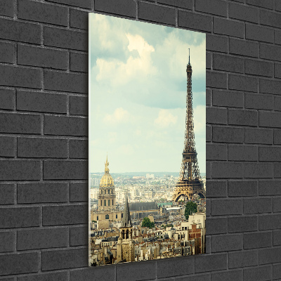 Acrylbild vertikal Eiffelturm Paris